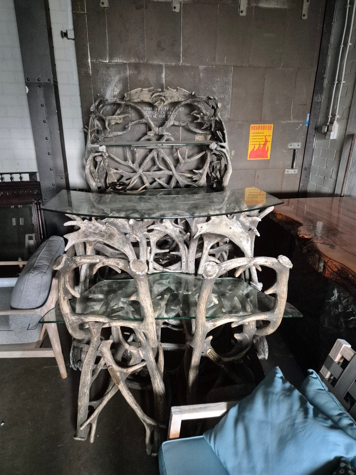 Tuin decoratie  voor tuinhuis bar kast krukken  bijzet kast, Ophalen, Gebruikt, Gas