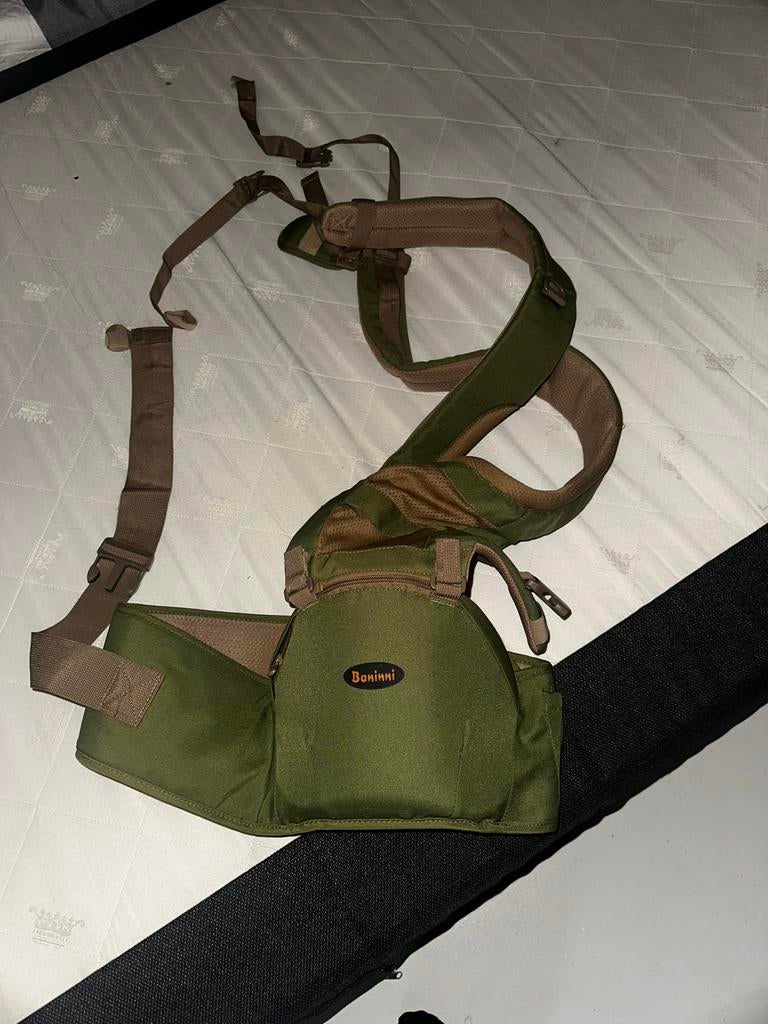 Baninni Draagzak - Groen, Overige merken, Gebruikt, Buik of Rug, Ophalen of Verzenden