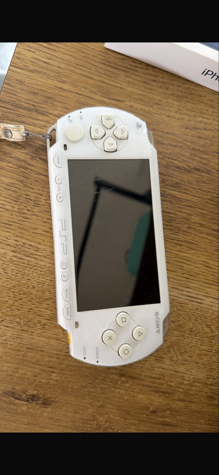 Witte PSP met The Godfather en lader, Ophalen, Wit, PSP, Gebruikt