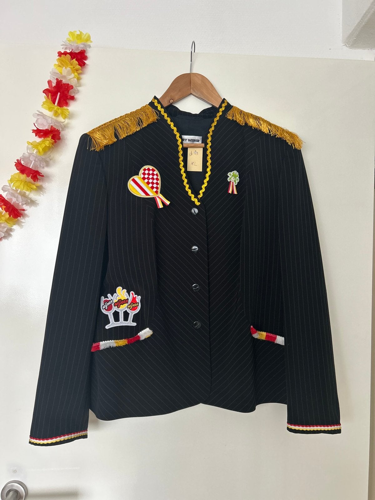 Oeteldonk dames jasje - Maat XL, Ophalen of Verzenden, Zo goed als nieuw, Maat 46/48 (XL) of groter, Carnaval