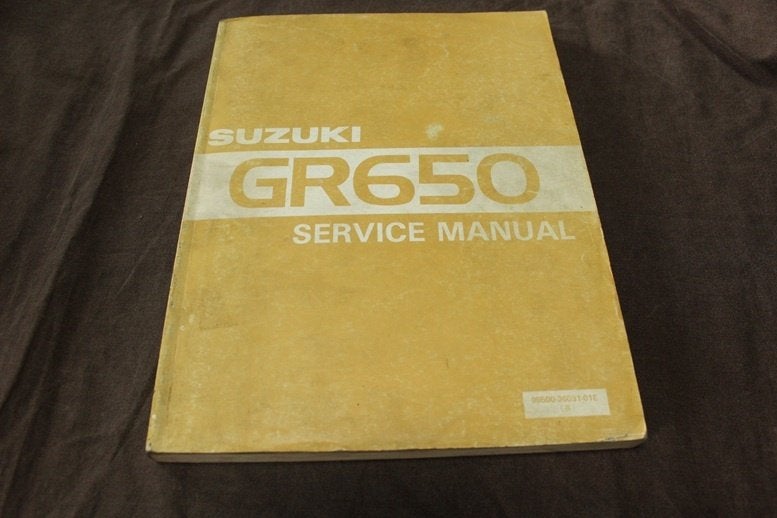 Suzuki GR650 1983/1984 motorcycle service manual GR 650, Ophalen of Verzenden, Suzuki