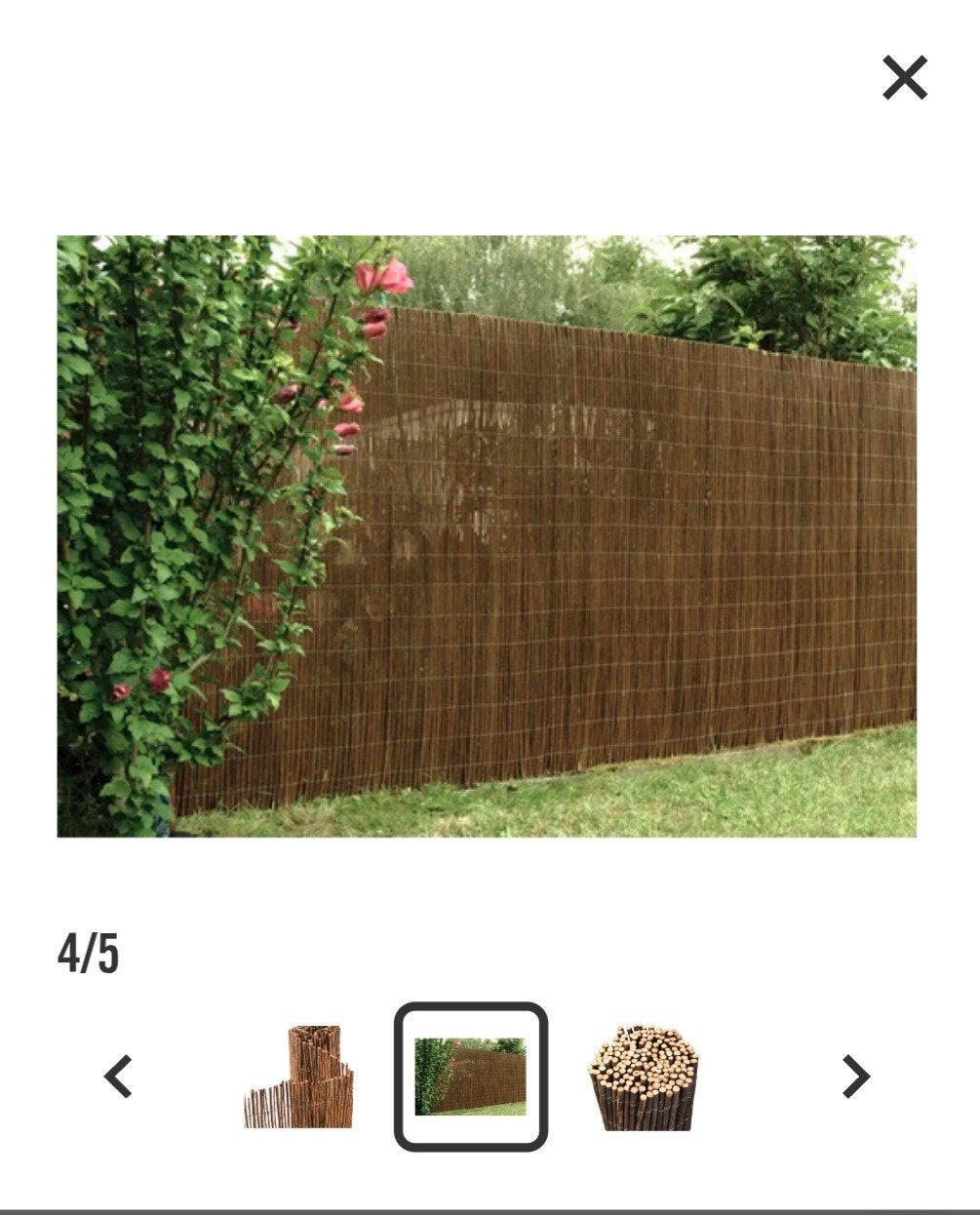 Wilgenmat schutting Konsta 300 x 150cm, Tuin en Terras, Ophalen, Nieuw, 200 cm of meer, 150 tot 200 cm