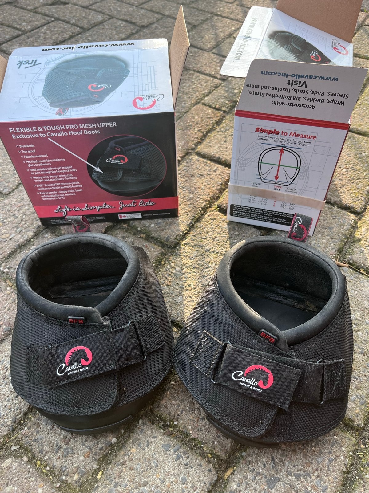 Cavallo bigfoot hoefschoenen maat 7, Ophalen of Verzenden, Zo goed als nieuw, Overige disciplines