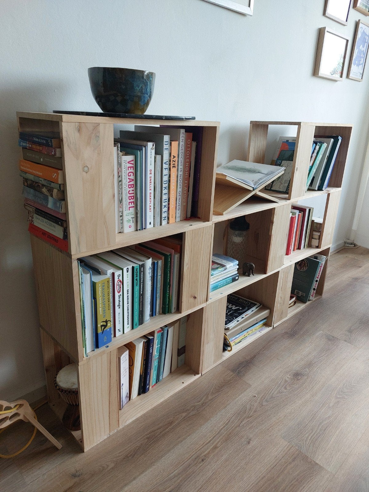 Boekenkast, vakkenkast hout, Ophalen, 25 tot 50 cm, 50 tot 100 cm