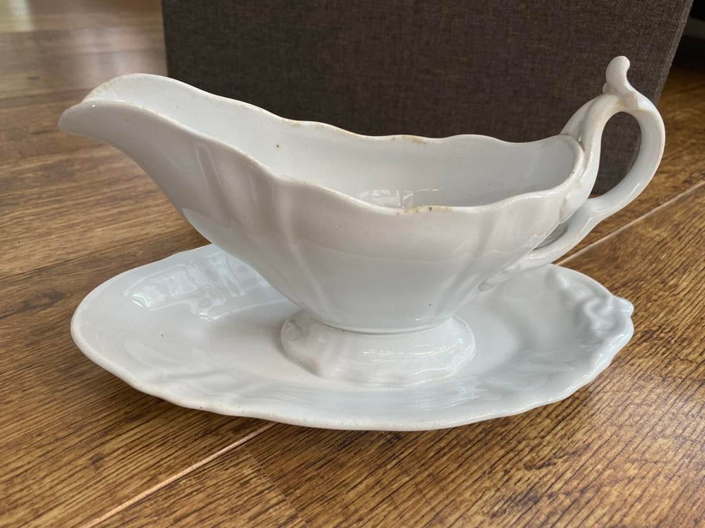 Antieke P. Regout Maastricht Sauskom met Schotel (1836), Ophalen of Verzenden