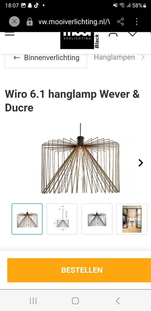 Hanglamp Wever & Ducré
Design lamp, Huis en Inrichting, Ophalen of Verzenden