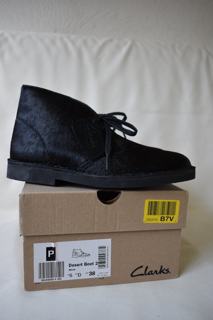 CLARKS maat 38 D UK 5 Desert Boot 2 NIEUW / ONGEDRAGEN, Zwart, Nieuw, Clarks, Wandelschoenen