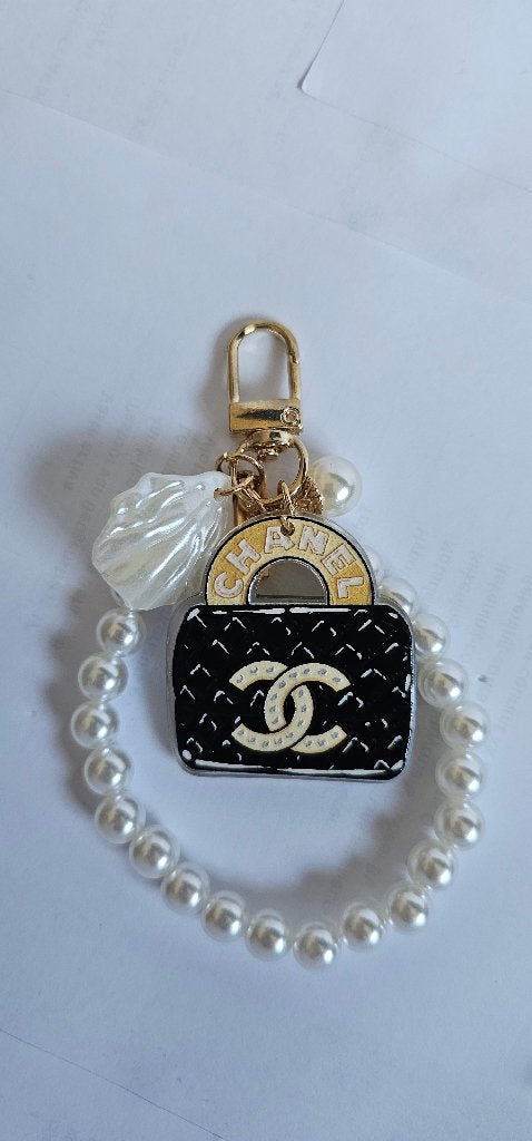 witte parel designer sleutelhanger, Verzamelen, Ophalen of Verzenden, Nieuw