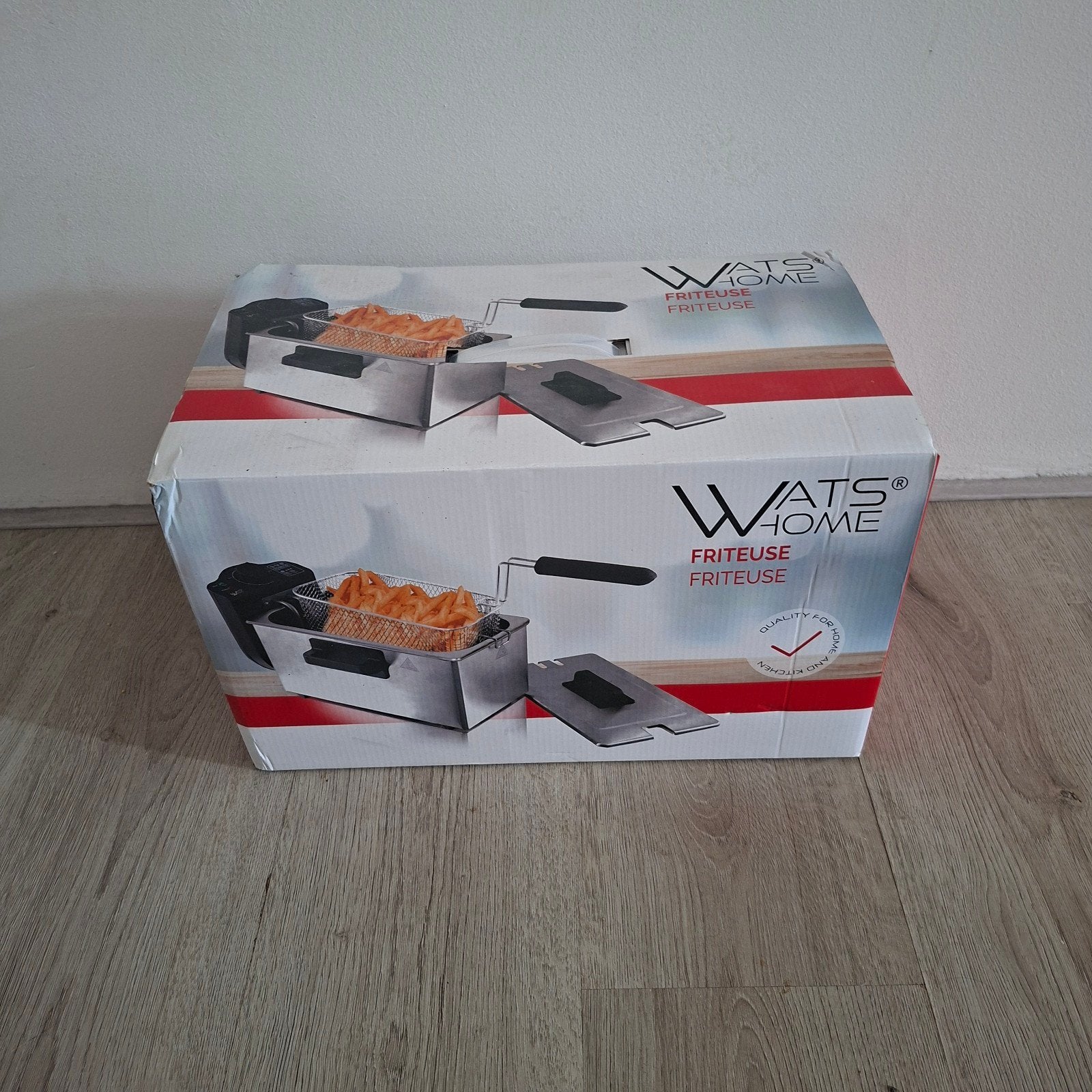 WATS Home Friteuse 3L - Nieuw in doos, 2 tot 3 liter, Ophalen of Verzenden, Nieuw, Uitneembare binnenpan