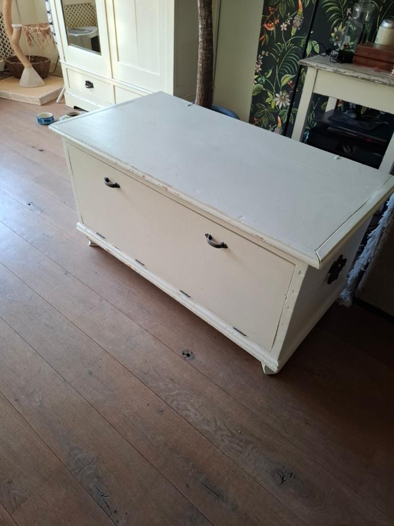 Oude kist, Huis en Inrichting, Woonaccessoires | Kisten, Ophalen, Gebruikt, 100 tot 150 cm, Minder dan 50 cm