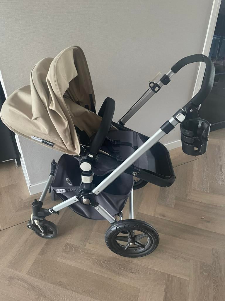 Complete Bugaboo cameleon, antraciet/ camel., Kinderen en Baby's, Kinderwagens en Combinaties, Ophalen, Gebruikt, Kinderwagen