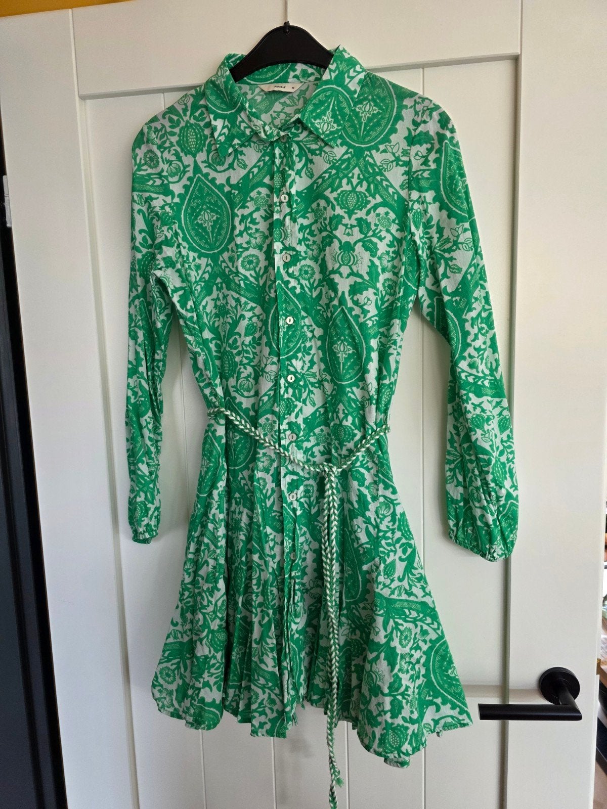 Pigalle Groene Jurk met Print - Maat M, Maat 38/40 (M), Pigalle, Ophalen of Verzenden, Zo goed als nieuw