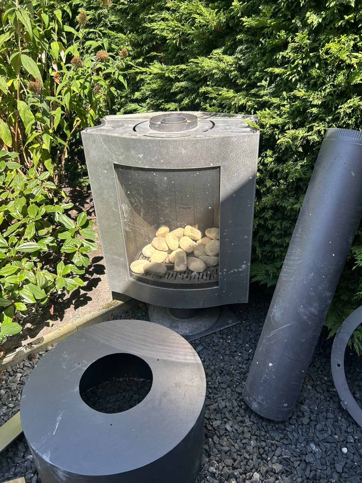 gaskachel, Ophalen, Gebruikt, Vrijstaande haard, Gashaard