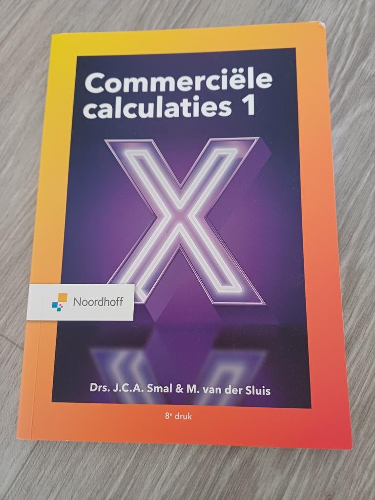 Boek Commerciele Calculaties 1 , auteur Smal, Ophalen of Verzenden, Nieuw