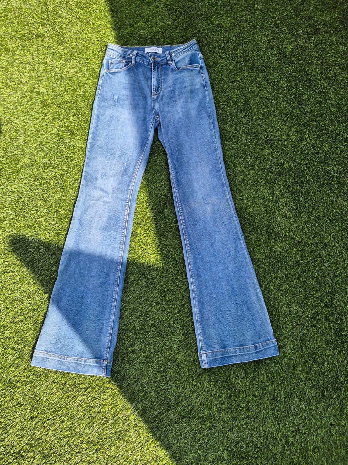 Queen Hearts Paris flared jeans, Queen Hearts Paris, Blauw, Ophalen of Verzenden, Zo goed als nieuw