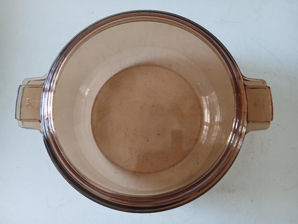 Vintage PYREX Vision Corning France rookglas ovenschaal, Ophalen of Verzenden