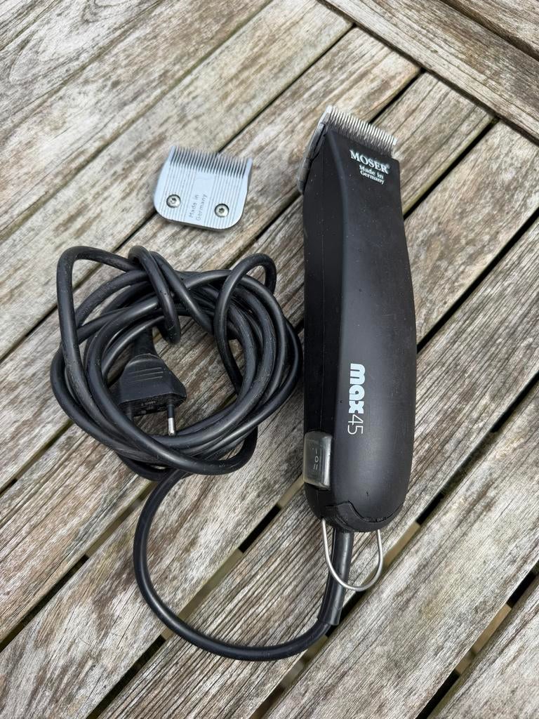 Moser Tondeuse Max 45 met 2 messen, Ophalen of Verzenden, Gebruikt, Scheren en Epileren