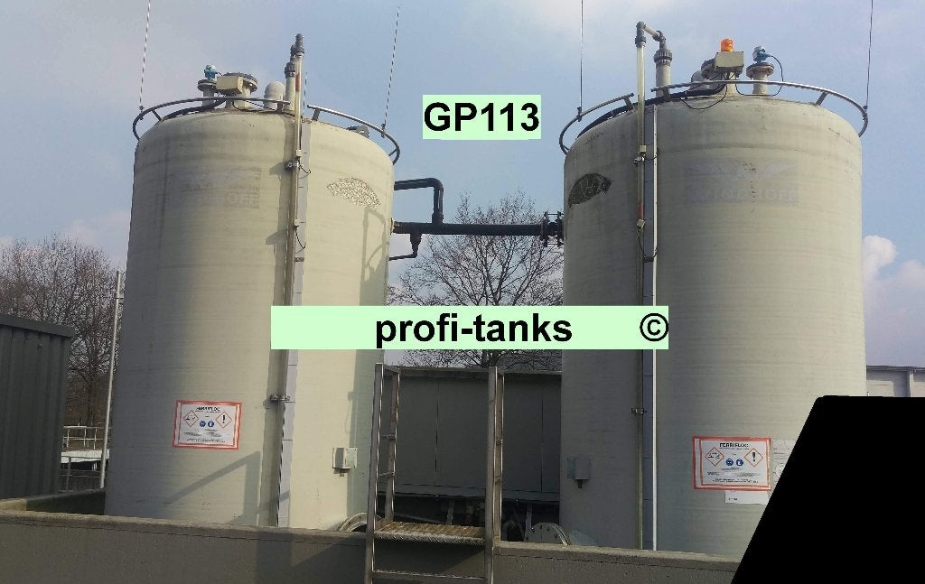 P113 opslagtank 16000 L PVC-GF-tank vlakbodem voedsel water, 150 liter of meer, Ophalen, Gebruikt, Kunststof