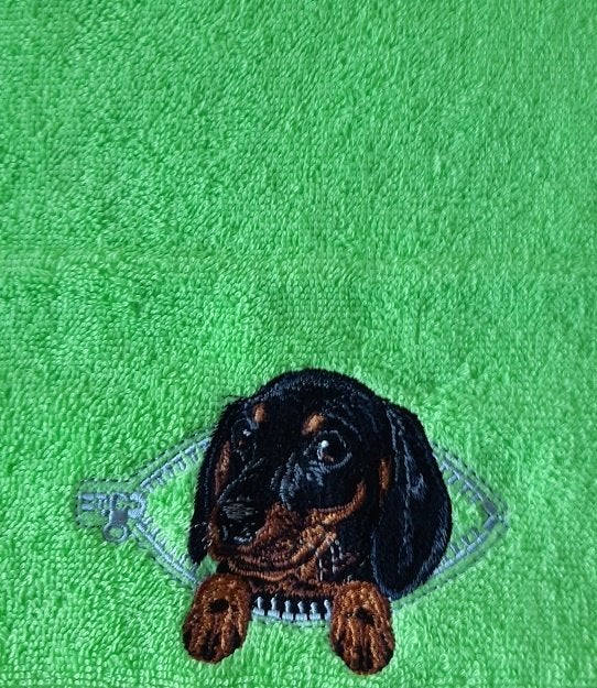 Leuke handdoeken met geborduurde dieren, Overige kleuren, Overige merken, Ophalen of Verzenden, Gastendoekje