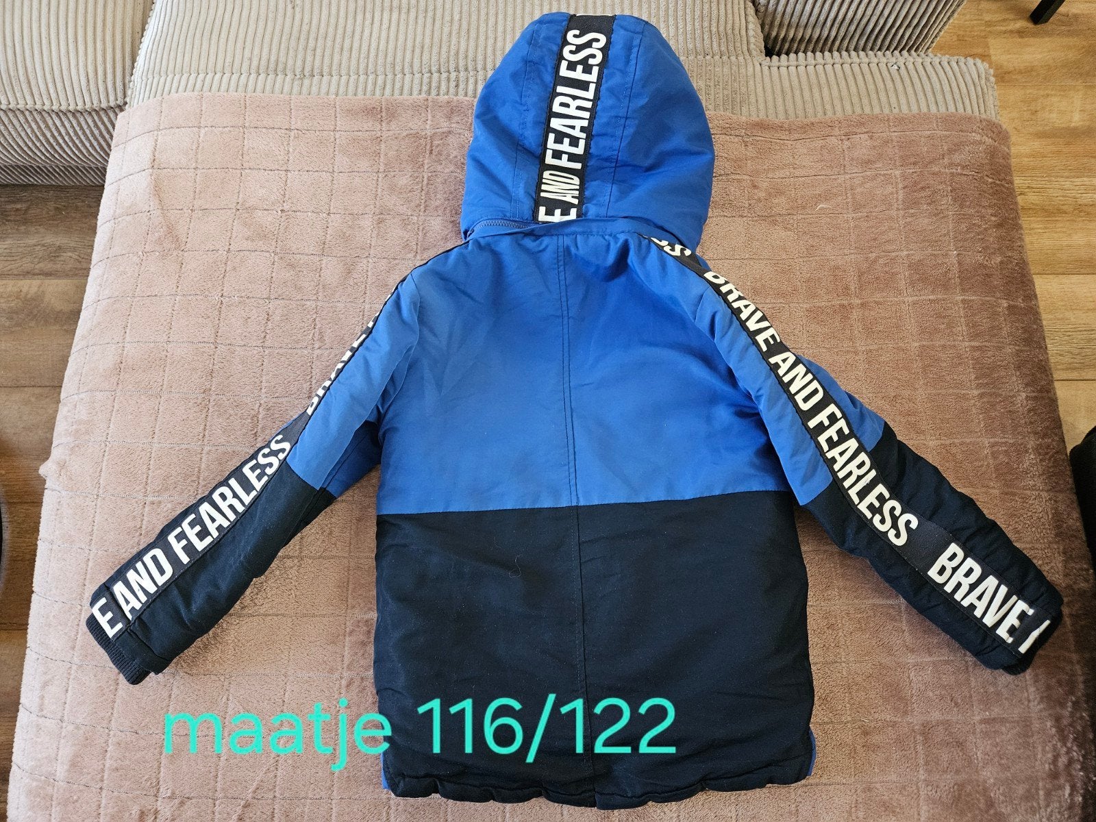 Z8 Stoere jongens winterjas maat 116/122, Ophalen, Gebruikt, Onbekend, Jongen