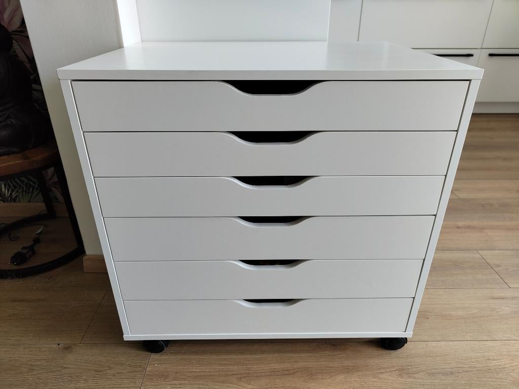 IKEA Alex ladekast op wielen, Ophalen, 5 laden of meer, 50 tot 100 cm, Zo goed als nieuw