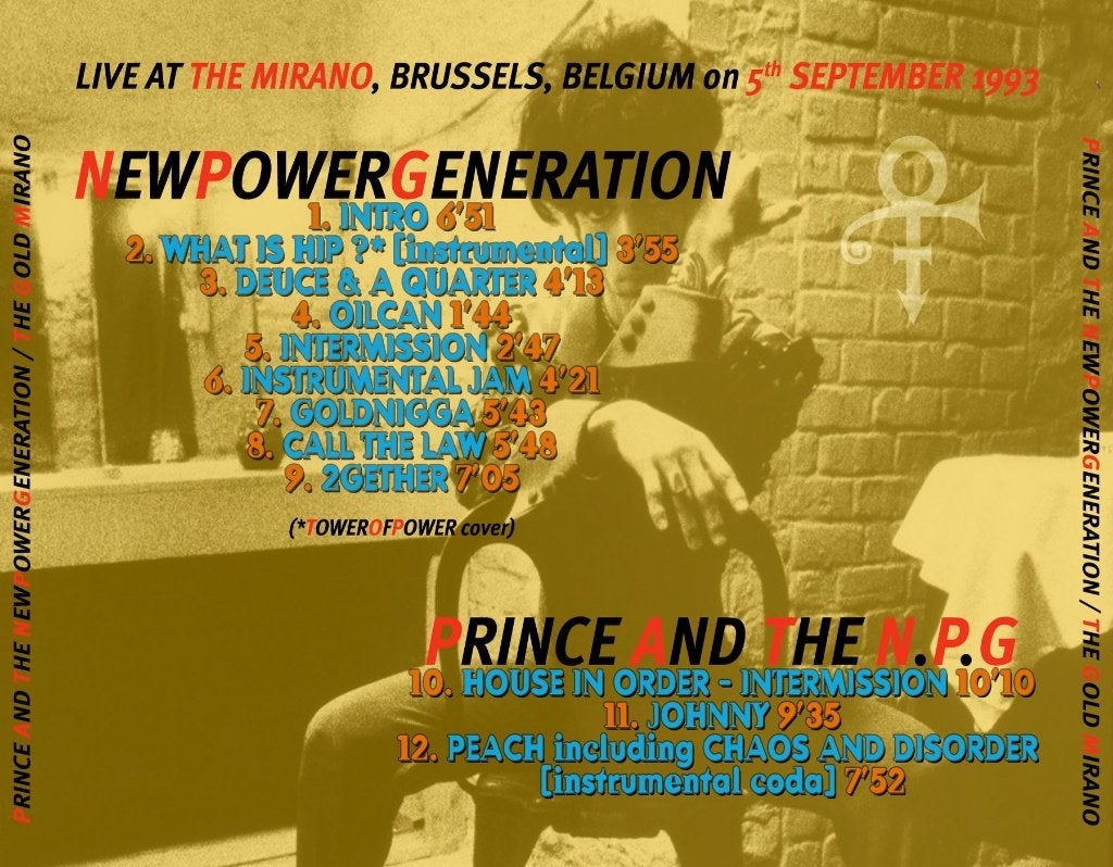 Prince - The Mirano Aftershow 1993 (Brussels Aftershow) CD, Cd's en Dvd's, Import, Live-album, Nieuw in verpakking, Verzenden