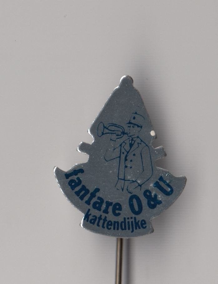 Kattendijke Fanfare O&U speldje, Verzamelen, Gebruikt, Niet vindbaar, Niet vindbaar, Speldje of Pin