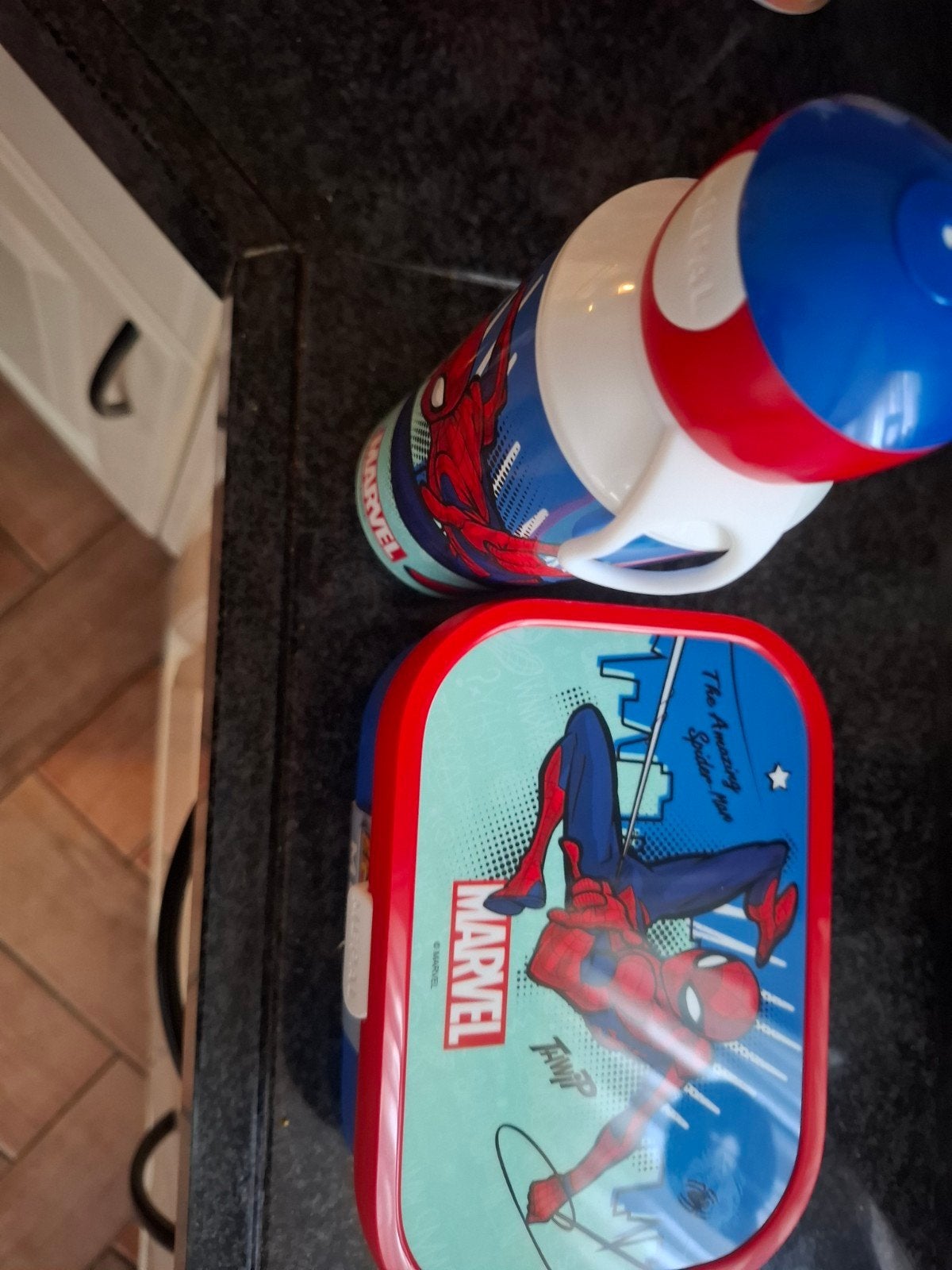 Mepal Spider-Man lunchbox en drinkfles set, Ophalen of Verzenden, Nieuw