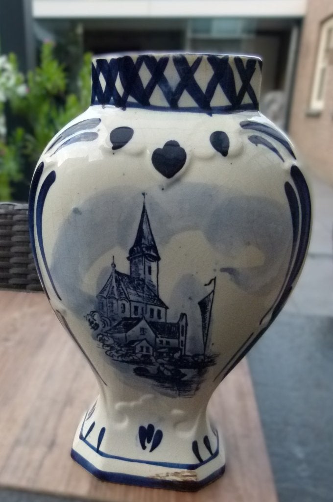 delfts blauwe vaas, Antiek en Kunst, Curiosa en Brocante, Ophalen of Verzenden