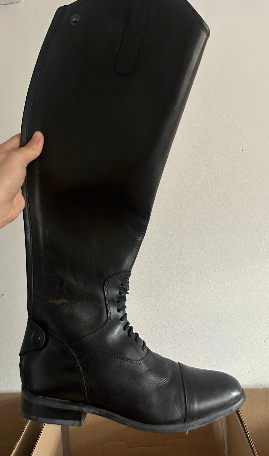 Harry’s Horse Donatelli paardrijlaarzen en paardrijhelm/cap, Dieren en Toebehoren, Paardrijkleding, Ophalen, Zo goed als nieuw