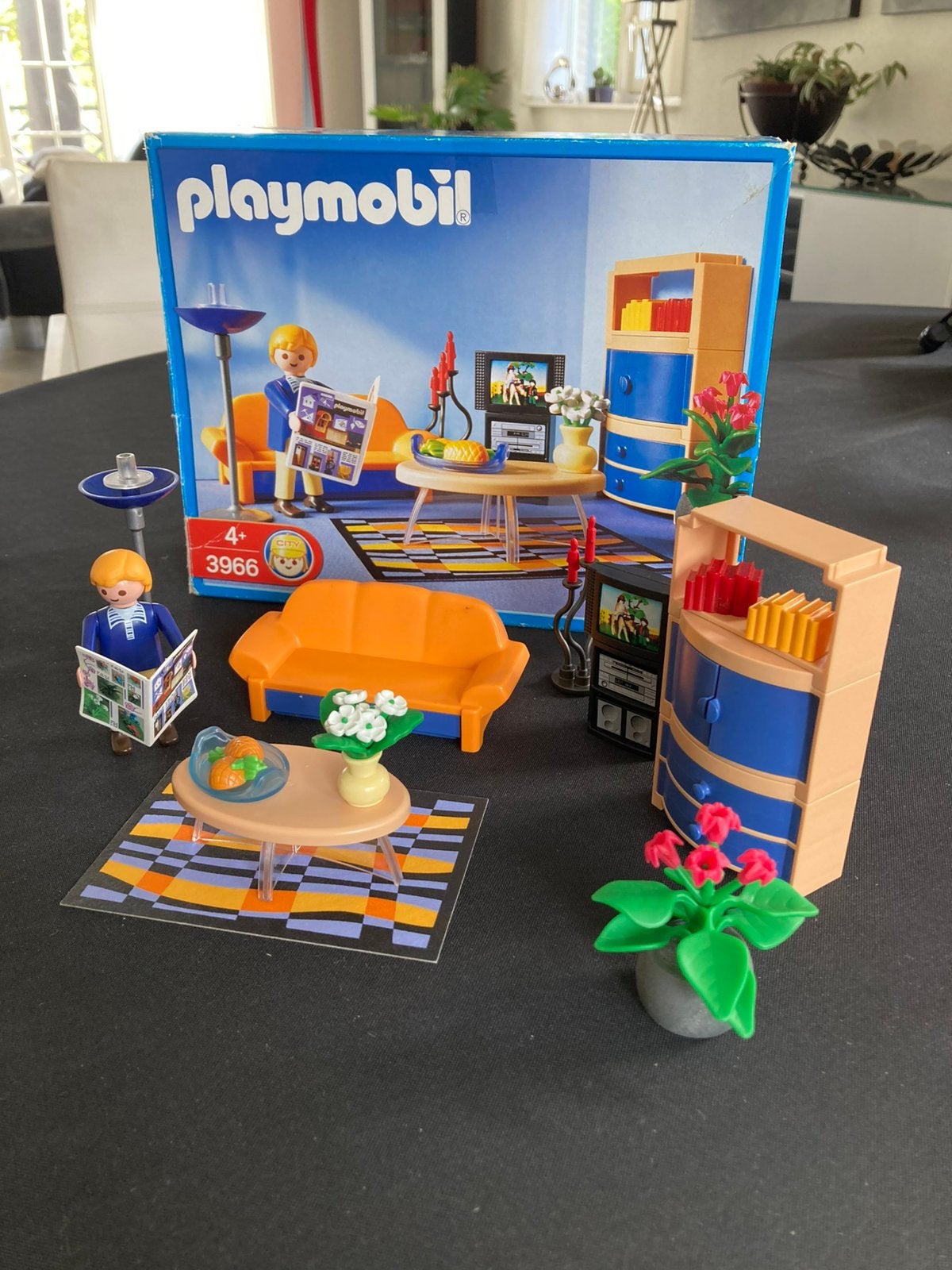 Playmobil moderne woonkamer + ovv 3966, Ophalen of Verzenden, Zo goed als nieuw