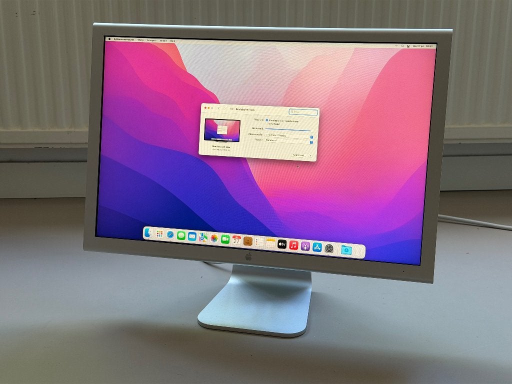 Apple Cinema HD Display – 23 inch TFT LCD, Computers en Software, Monitoren, Ophalen, Gebruikt, DVI, Onbekend