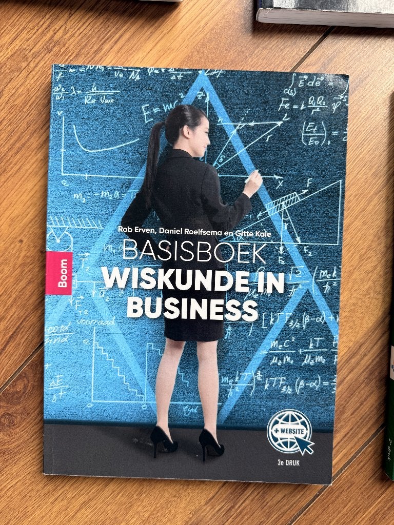 Basisboek wiskunde in business. 3e druk, Noordhoff, Zo goed als nieuw, Beta, HBO
