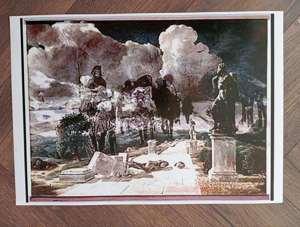 Grafische prent PoPMaN, Antiek en Kunst, Ophalen of Verzenden