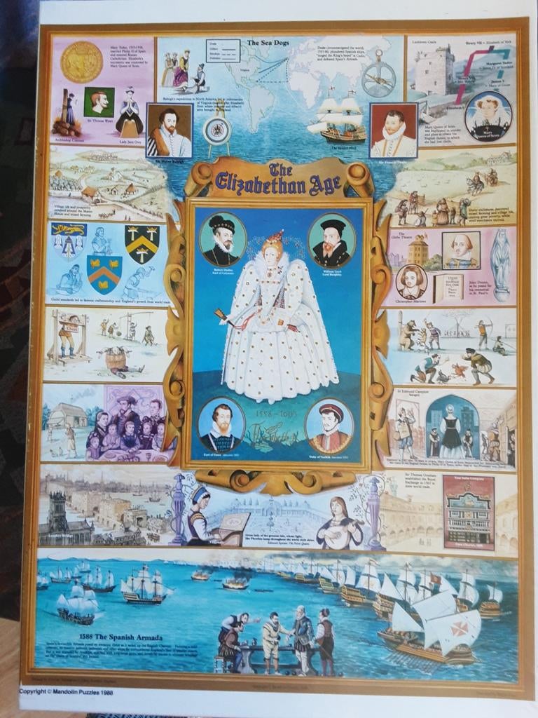 The Elizabethan Age 1500 stukjes puzzel, Hobby en Vrije tijd, Denksport en Puzzels, Ophalen of Verzenden