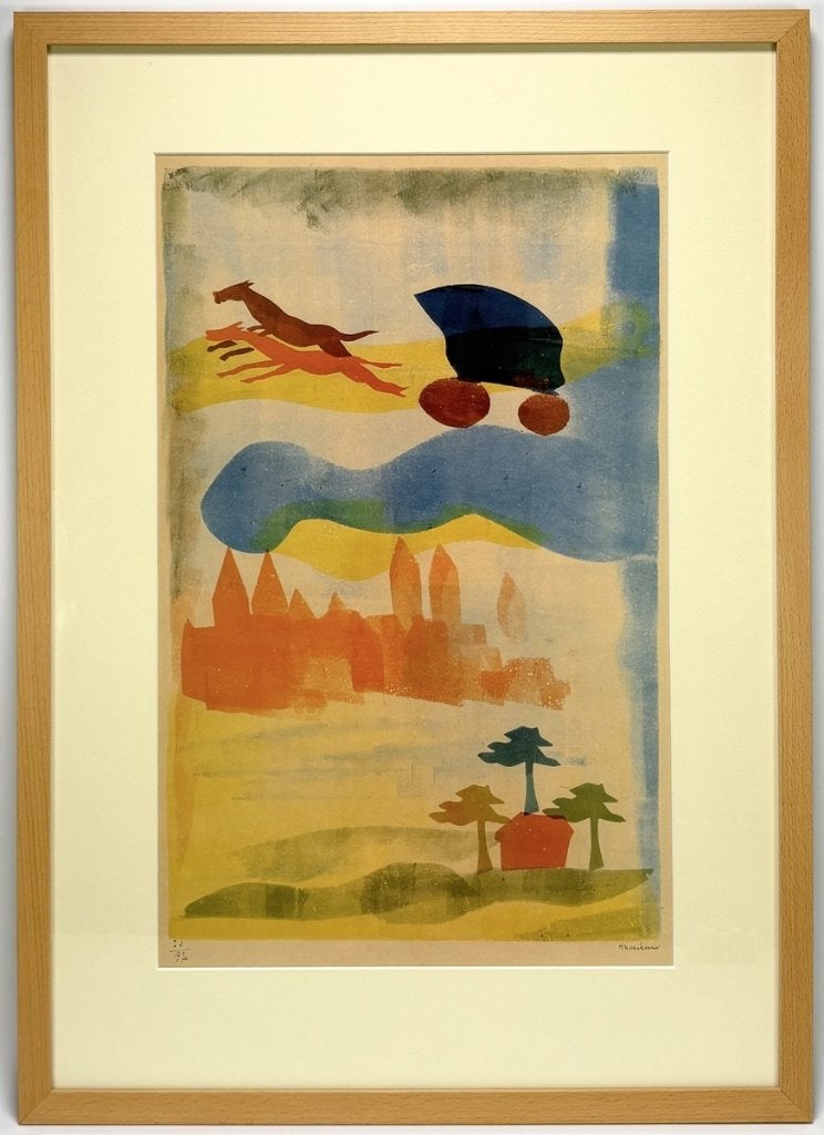 281. Prent, H. N. Werkman – "De rit naar Berlijn", 1985, Ophalen