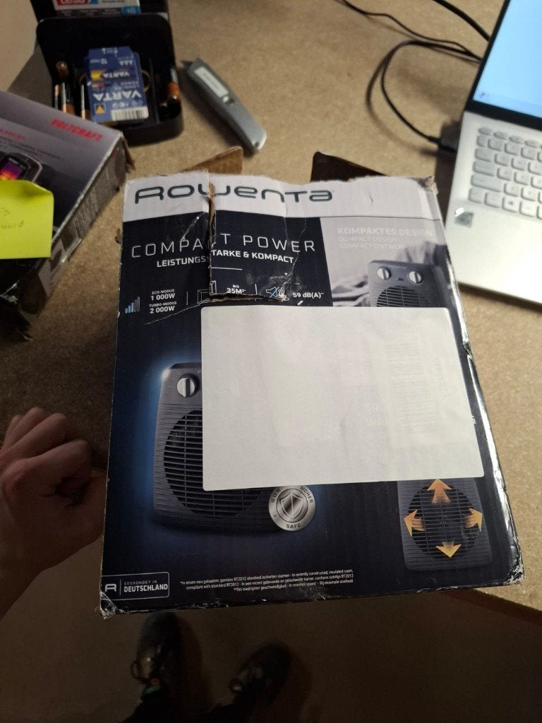 Rowenta SO2210 - Ventilatorkachel 2000 W | DLS18959, Salesnl@groupeseb.com, Nieuw, Ophalen of Verzenden, CheminduMoulinCarron 112, 69134 Ecully