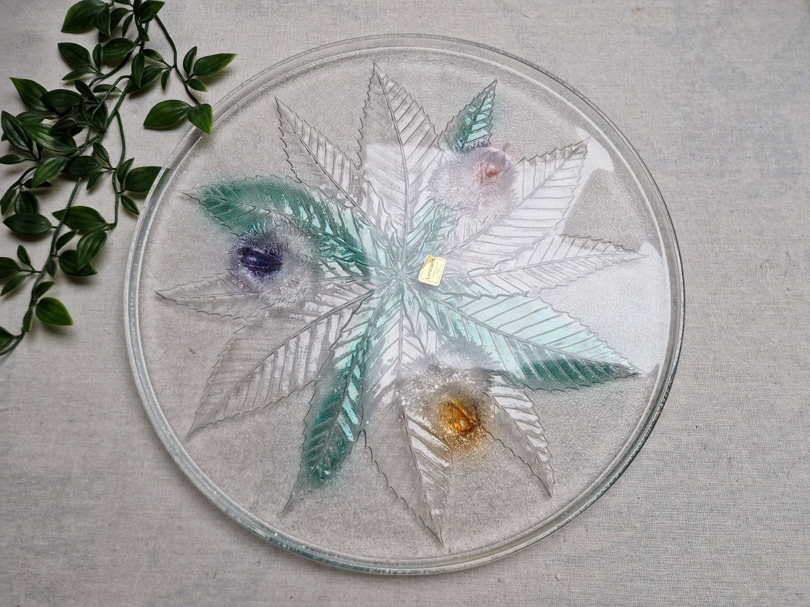 Vintage Franse glazen schaal Luminarc, Ophalen of Verzenden, Overige stijlen, Glas, Schaal of Schalen
