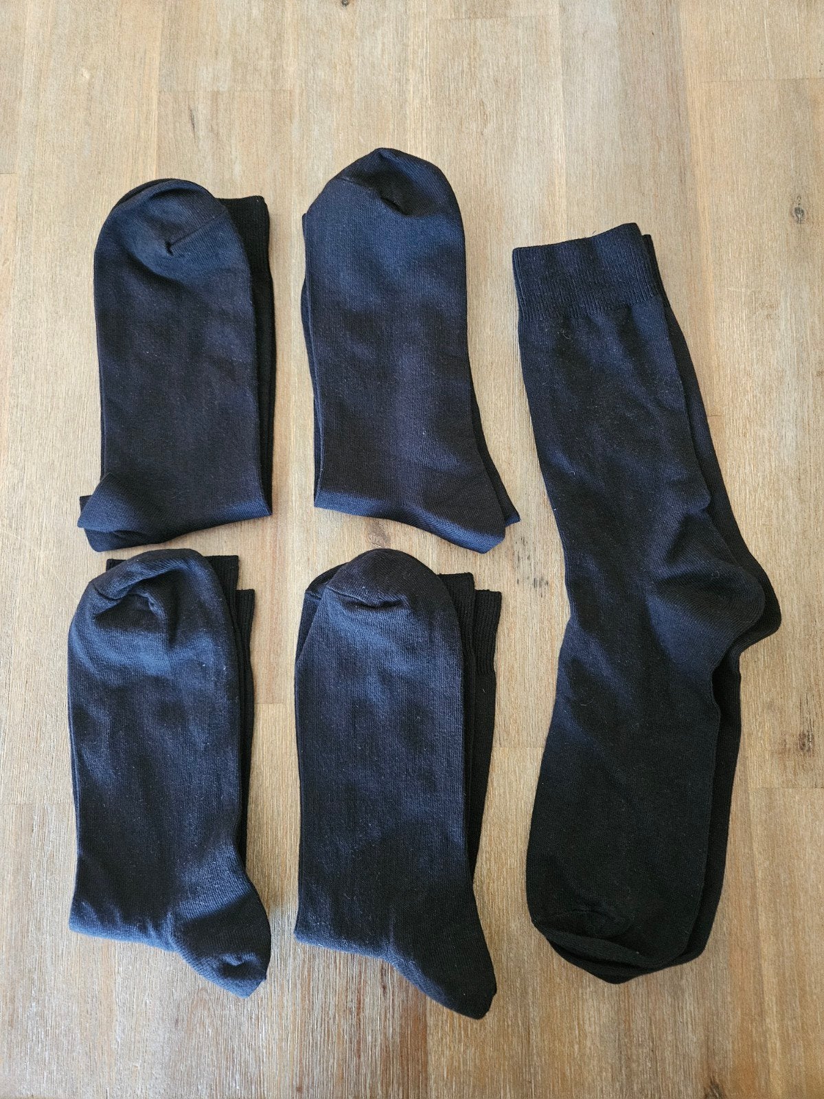 Zwarte herensokken - 5 paar - HEMA - maat 46/47, Ophalen, Onbekend, Zwart, Overige maten