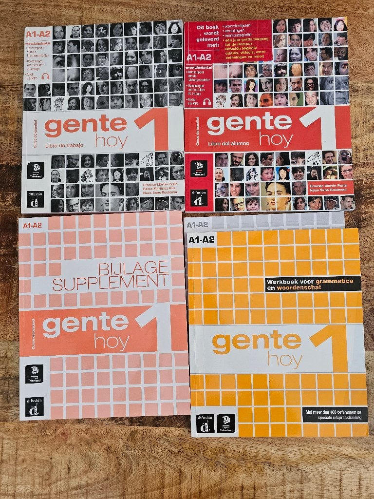 Gente Hoy Spaans Cursusboek A1 - A2, Ophalen, Zo goed als nieuw, Overige niveaus, Overige vakken