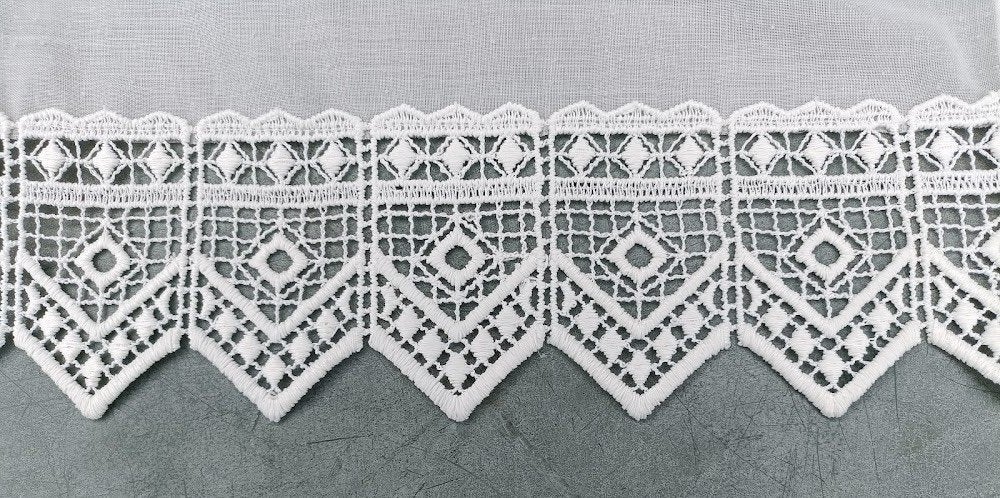 Valletjes vitrage glasgordijn 240 x 65 cm  (KG26), Ophalen of Verzenden, Gebruikt, 200 cm of meer, Minder dan 100 cm