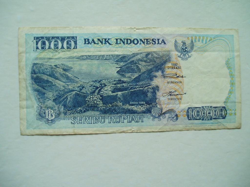454. Indonesia, 1.000 rupiah 1992(1996) Lake Toba., Verzenden, Zuidoost-Azië, Los biljet