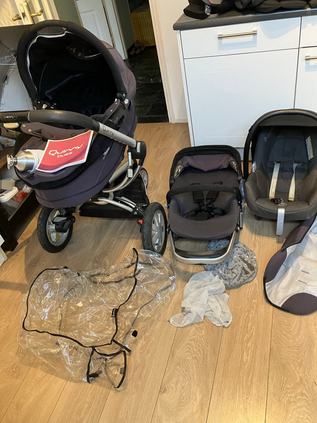 Quinny Buzz Combiwagen met Maxi-Cosi autostoeltje, Kinderen en Baby's, Ophalen, Gebruikt, Quinny, Combiwagen
