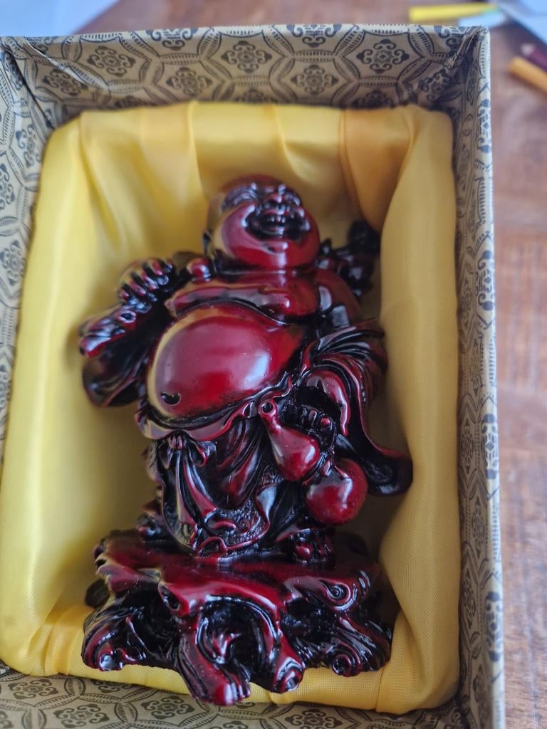 Rood Boeddhabeeld in doos, Ophalen of Verzenden, Nieuw