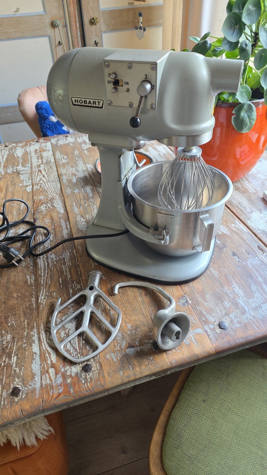 Hobart N50 professionele mixer - Uitstekende staat, Ophalen, Zo goed als nieuw, 3 snelheden of meer