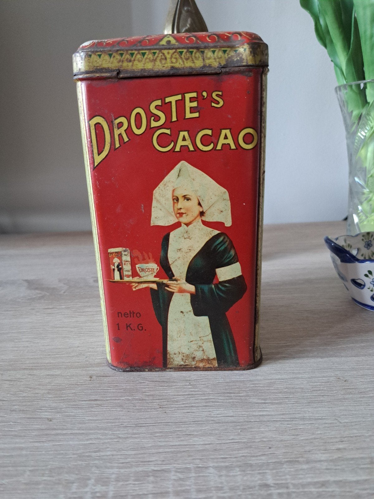 Vintage Droste Cacao Blik  ,origineel, Ophalen of Verzenden
