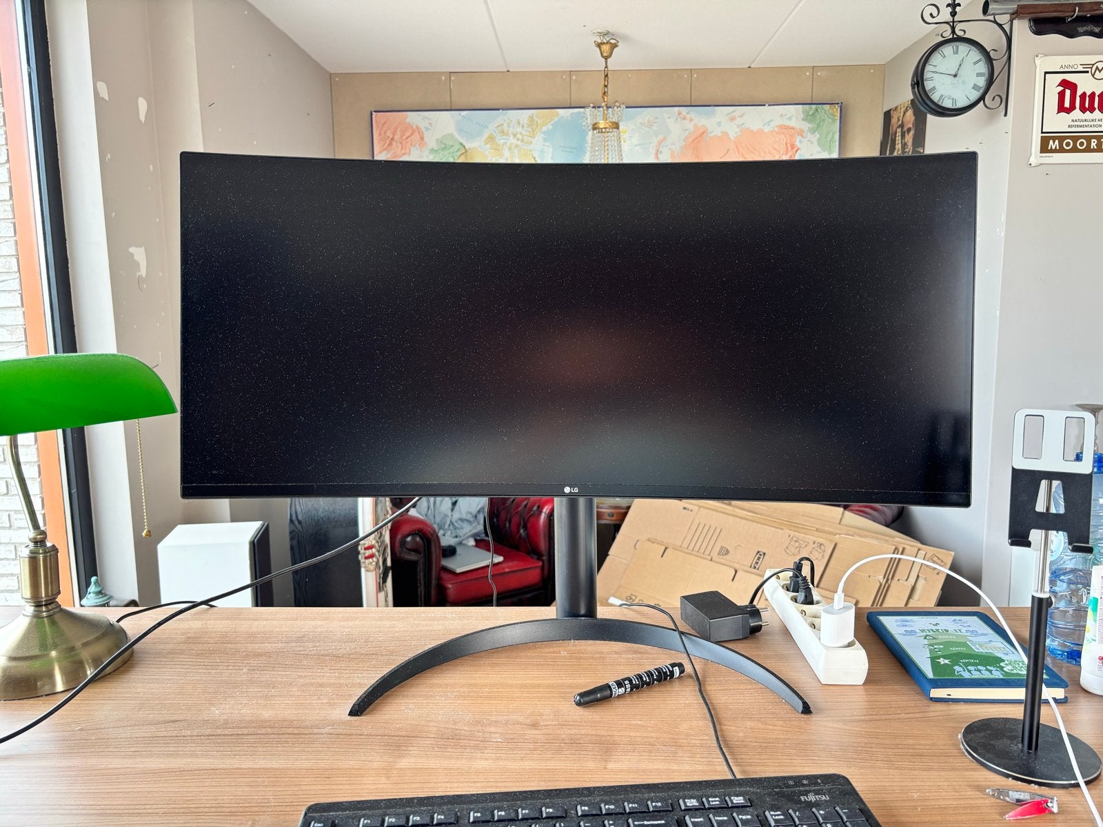 LG 34WP65C-B Ultrawide Curved Monitor - Zo goed als nieuw, Computers en Software, Ophalen, Zo goed als nieuw, HDMI, Curved