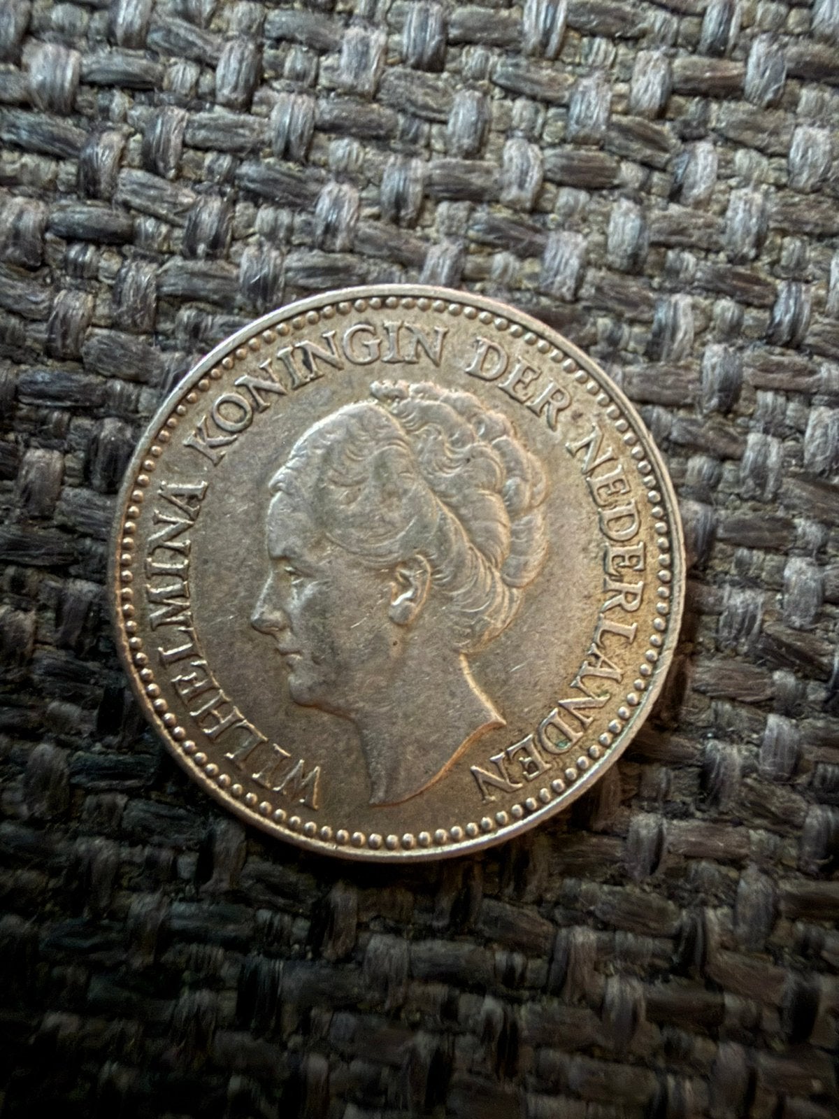 1/2 gulden 1930 zilver, Postzegels en Munten, 1 gulden, Zilver, Ophalen of Verzenden, Koningin Wilhelmina