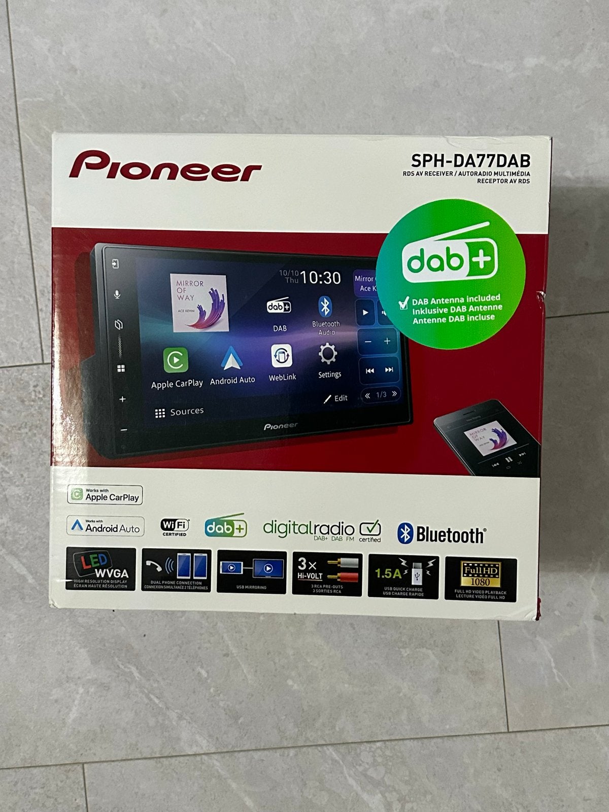 Pioneer SPH-DA77DAB Autoradio Multimedia Receiver, Ophalen of Verzenden, Nieuw