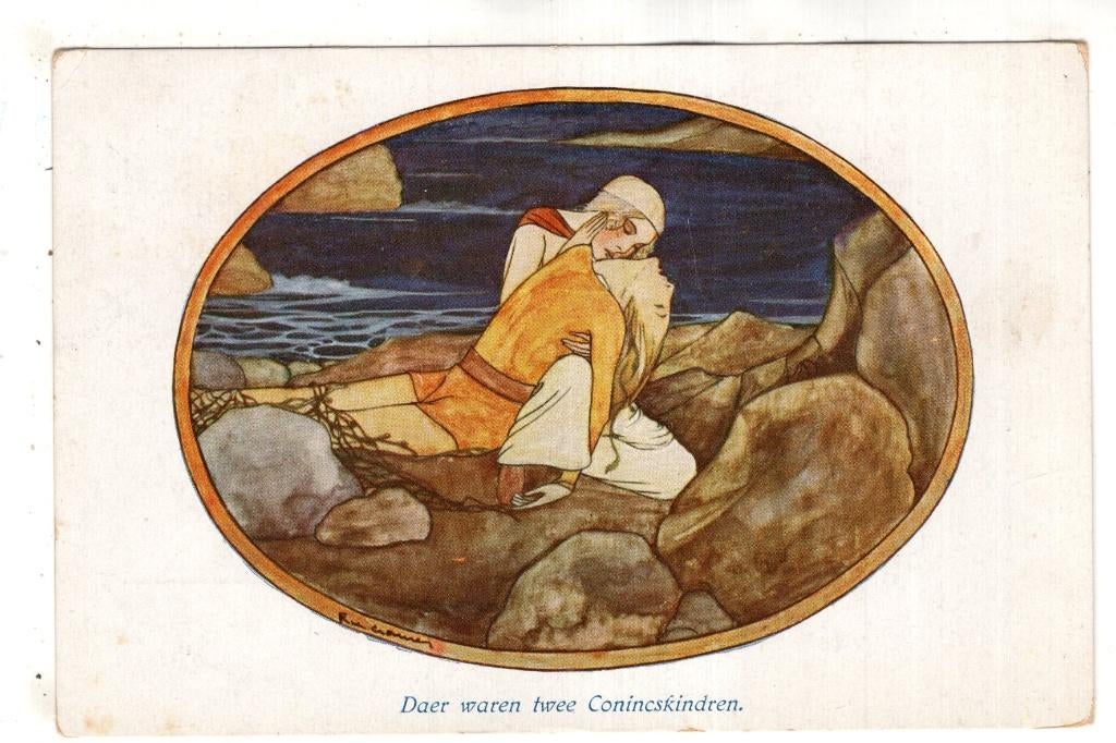Rie Cramer  Daer waren twee Conincskindren, Verzamelen, Ansichtkaarten | Themakaarten, Verzenden, 1920 tot 1940, Ongelopen, Overige thema's